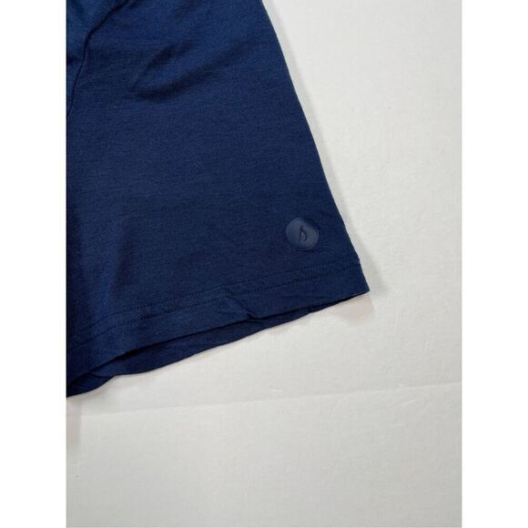 Allbirds Navy Blue Short Sleeve Crew Neck Classic T-Shirt Mens Size XXL Arm Logo - Picture 4 of 7